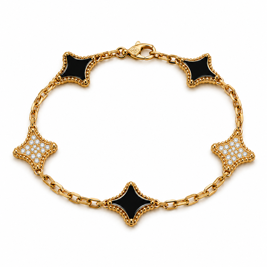 CLOVER DIAMOND BRACELET (8 COLOURS)