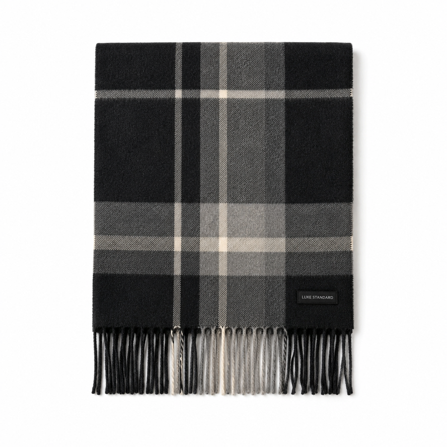 CHECK SCARF