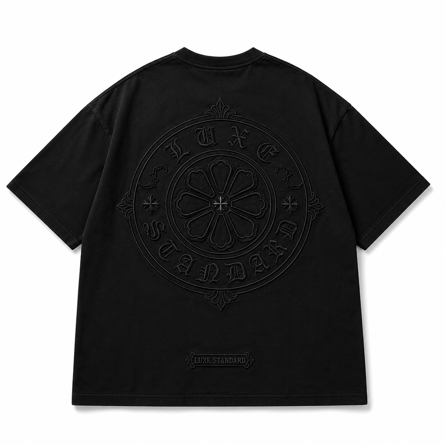 EMBOSSED T-SHIRT (BLACK)