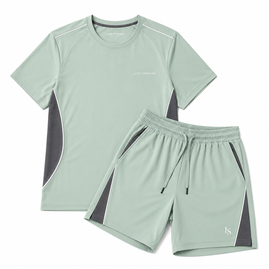 T-SHIRT SHORTS SET (MINT)