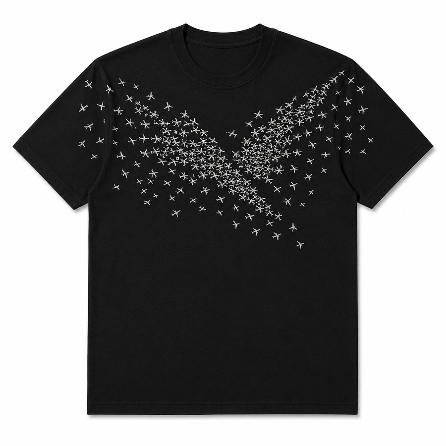 PLANES T-SHIRT (BLACK)