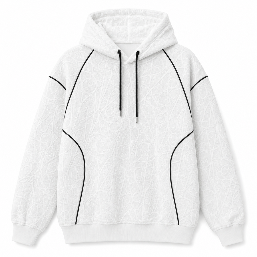 OBLIQUE HOODIE (WHITE)