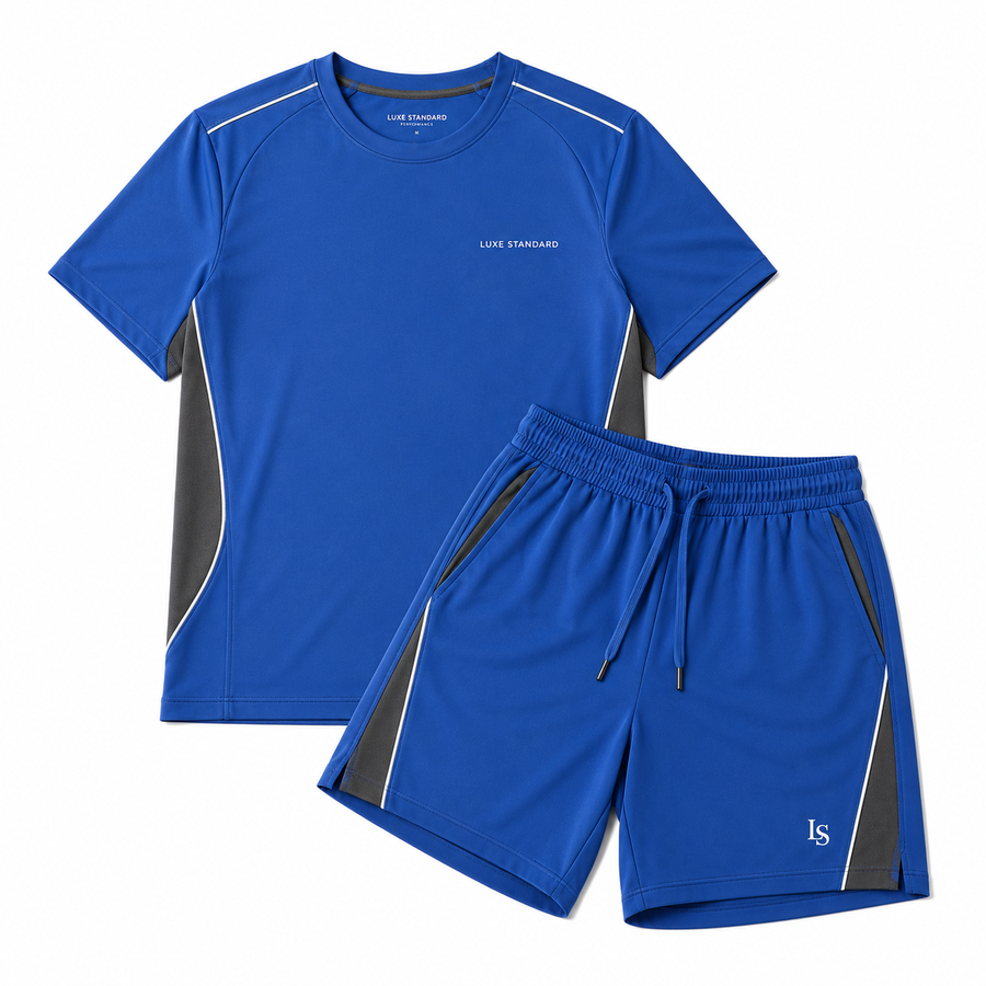 T-SHIRT SHORTS SET (BLUE)