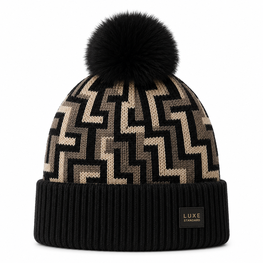 OBLIQUE BEANIE (BLACK)