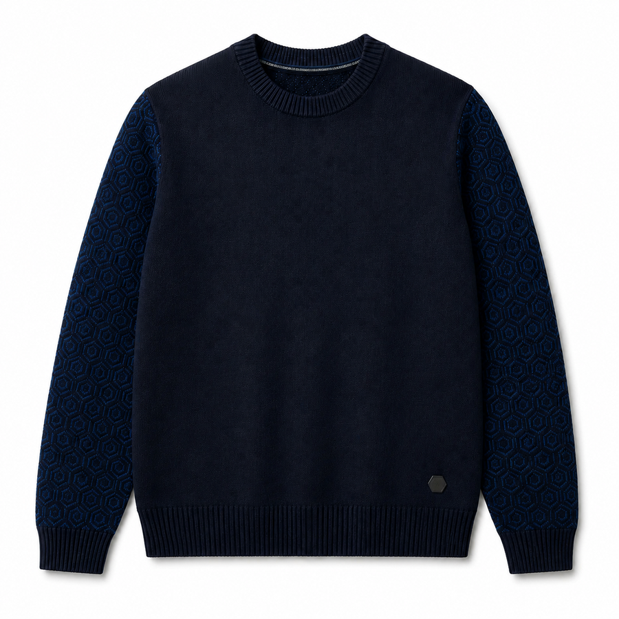 BLUE MONOGRAM SWEATER