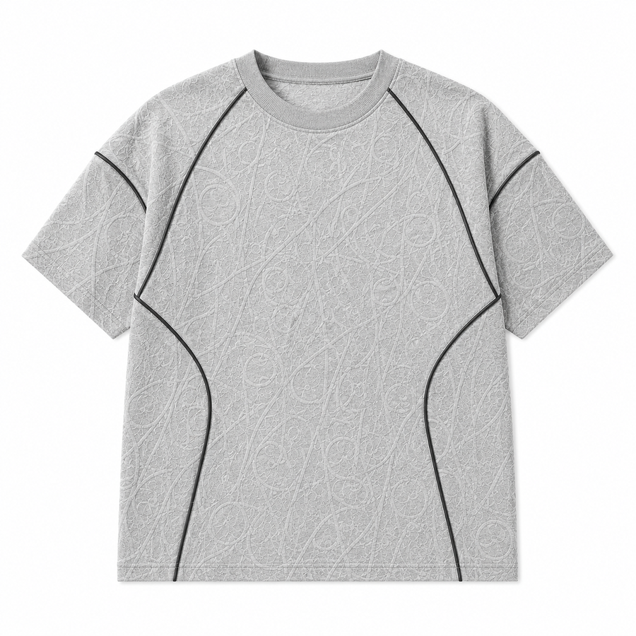 OBLIQUE T-SHIRT (GREY)