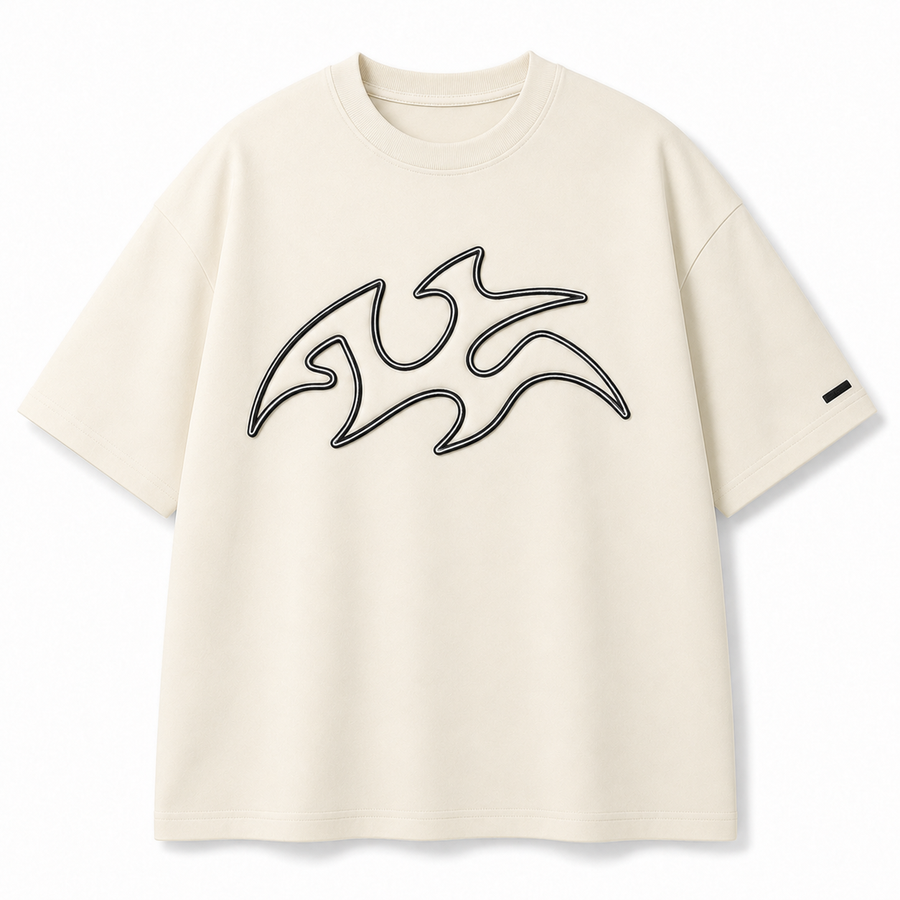 VARSITY LOGO T-SHIRT (BEIGE)