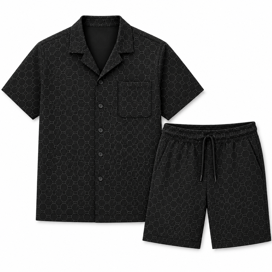 CANVAS SHIRT SET (BLACK)