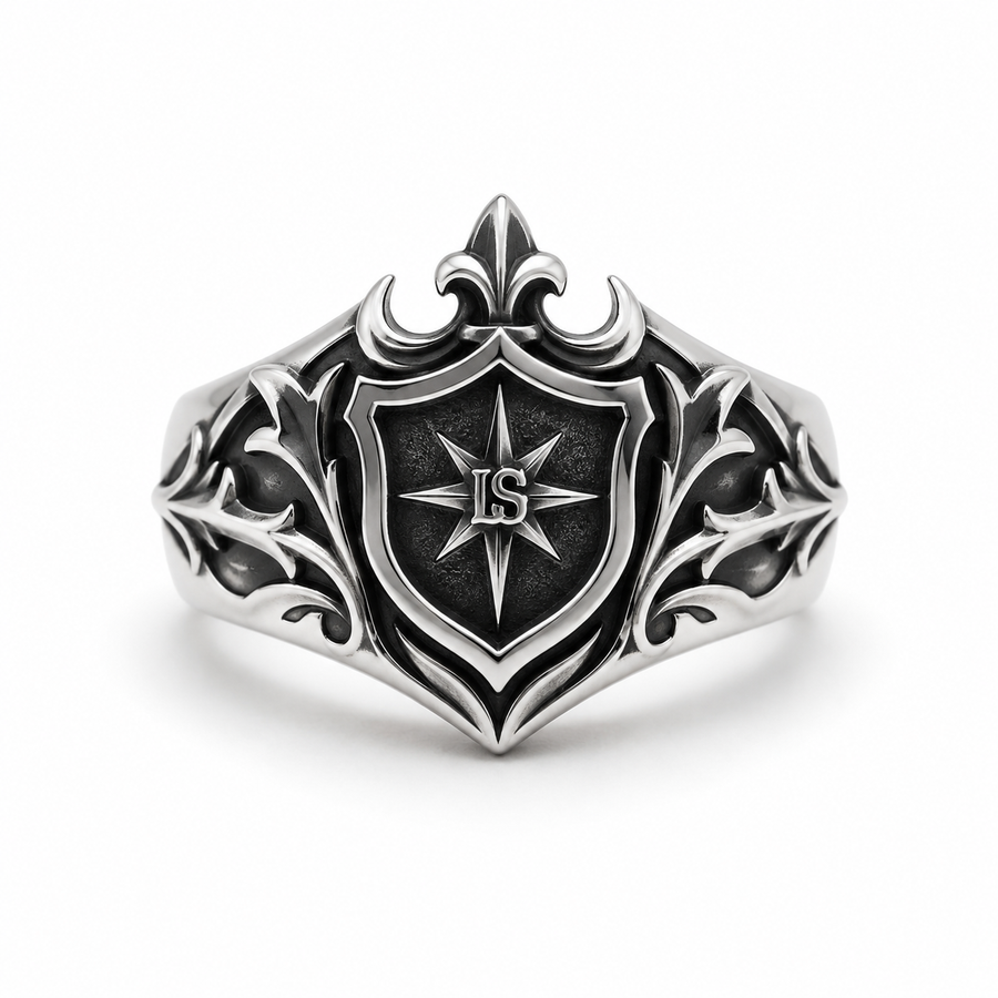 FLORAL CROSS RING