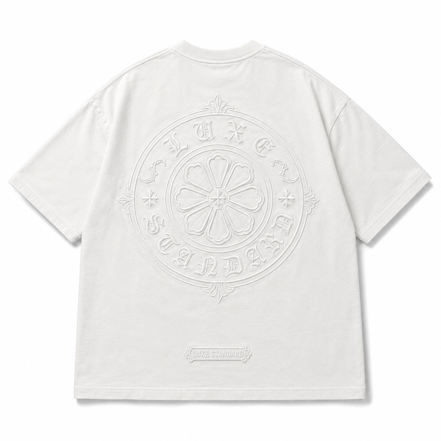 EMBOSSED T-SHIRT (WHITE)