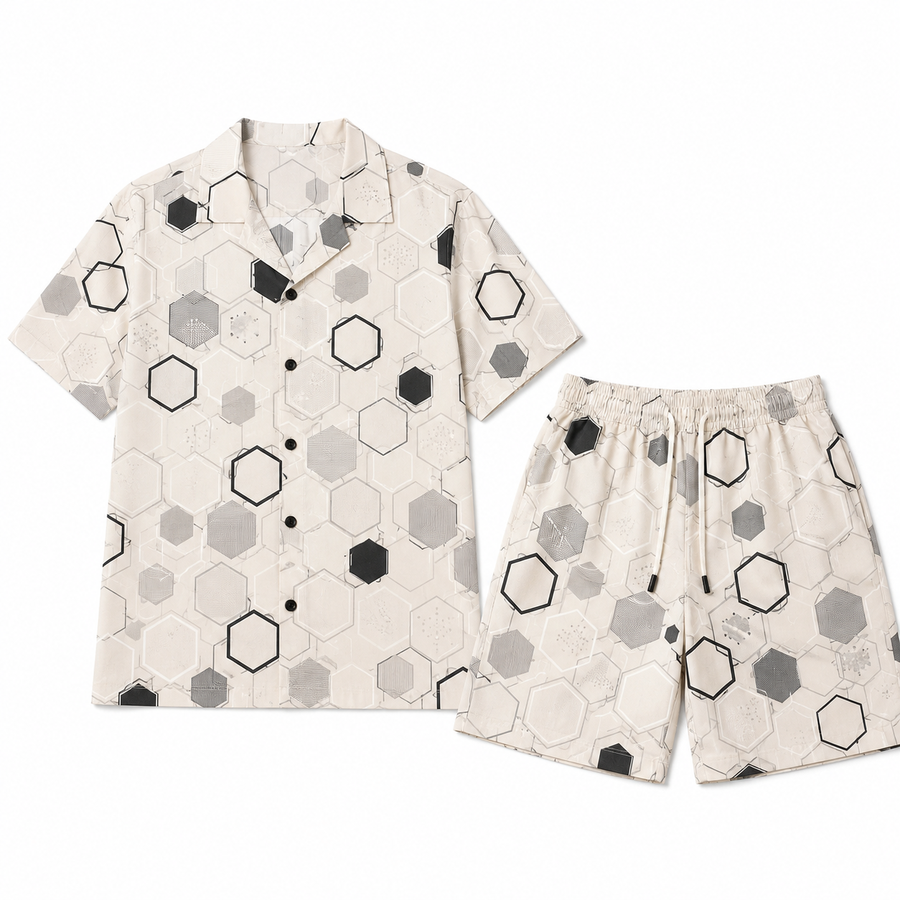 PATCH SHIRT SET (WHITE)