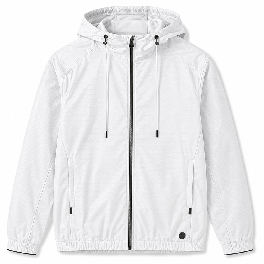 MONOGRAM WINDBREAKER (WHITE)