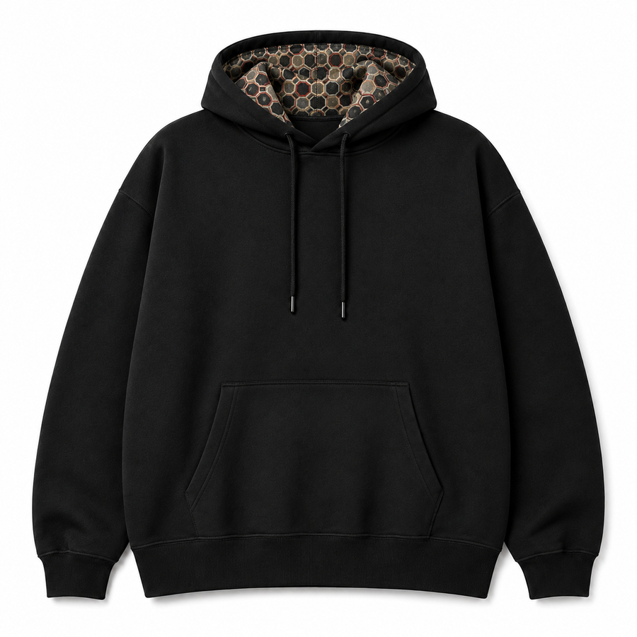CHECK HOOD HOODIE